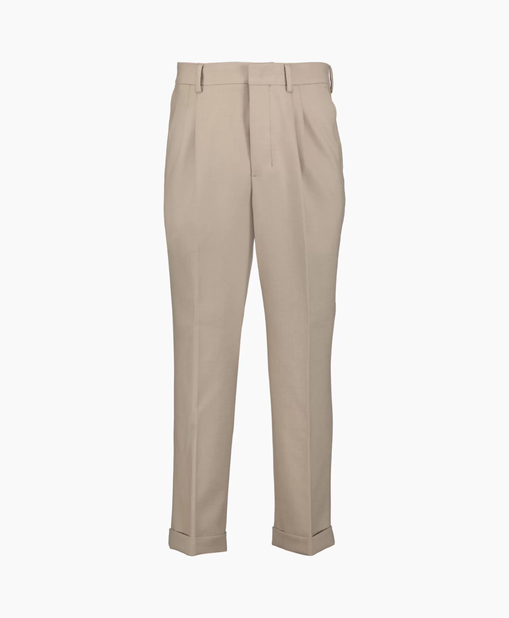 Ami Paris Broek Carott Fit Taupe*Heren Broeken