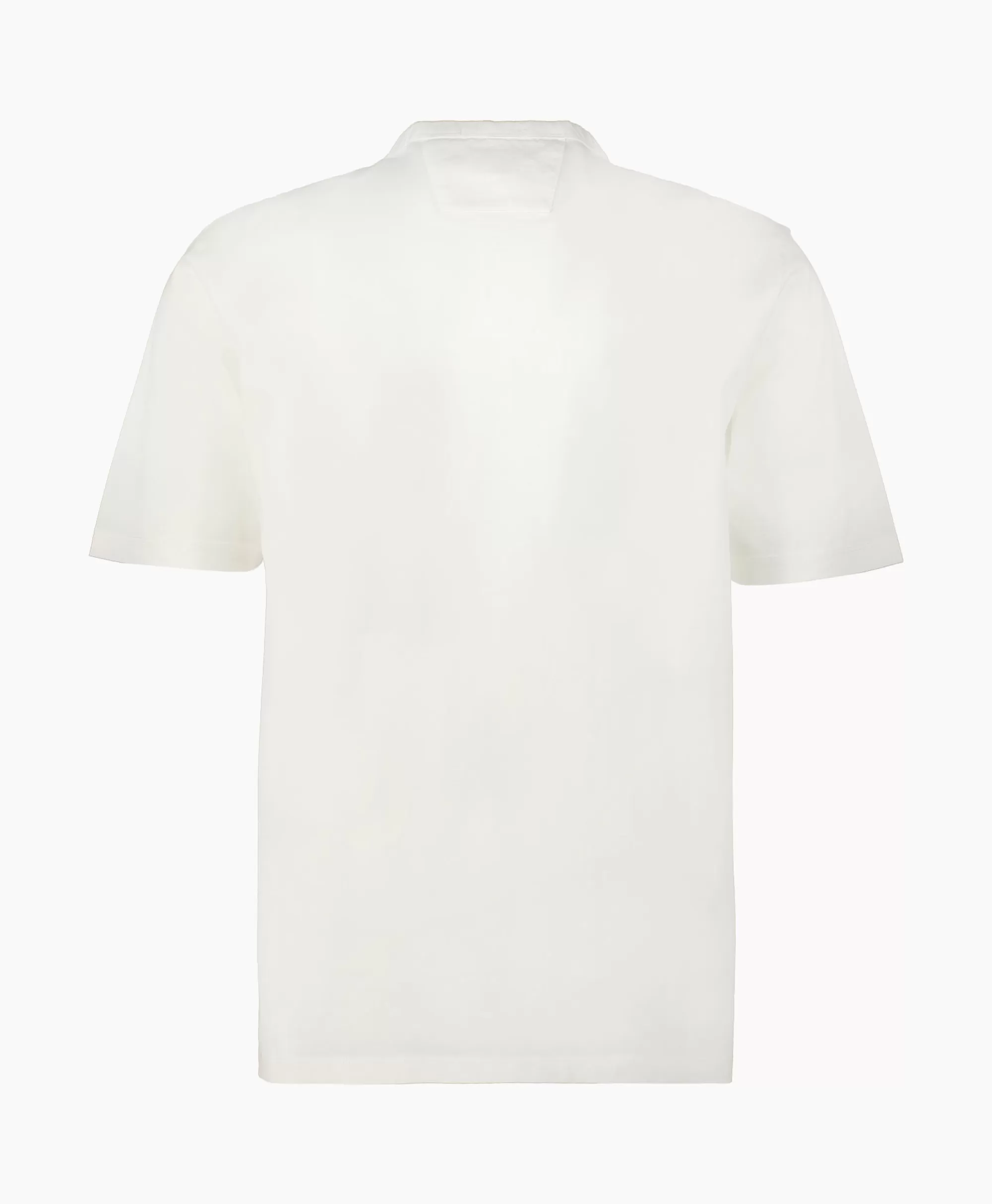 Cp Company T-Shirt Metrolopolis Mercerized Jersey Logo Wit*Heren T-Shirts