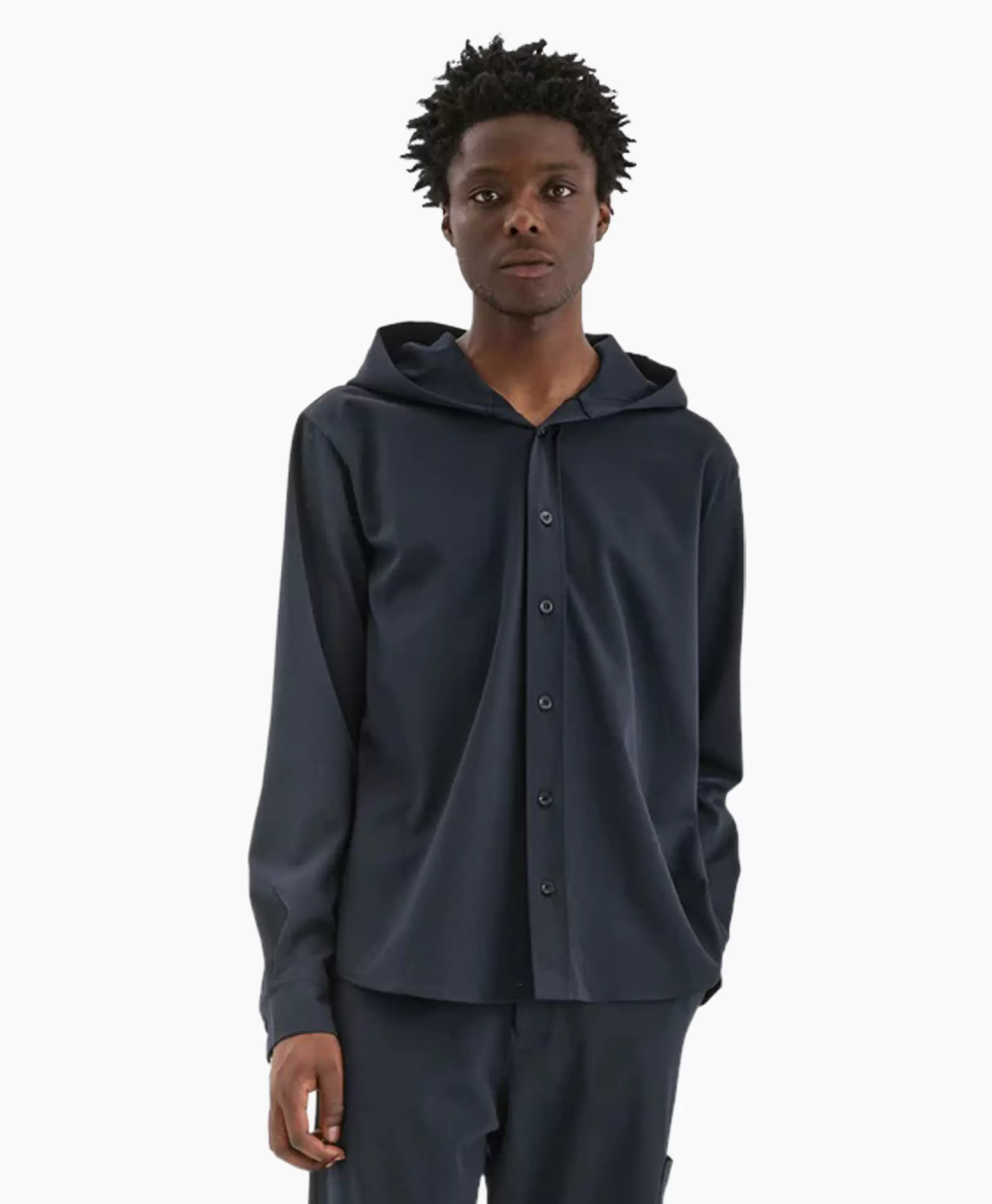 Flâneur Flaneur Hoodie Atelier Zwart*Heren Truien