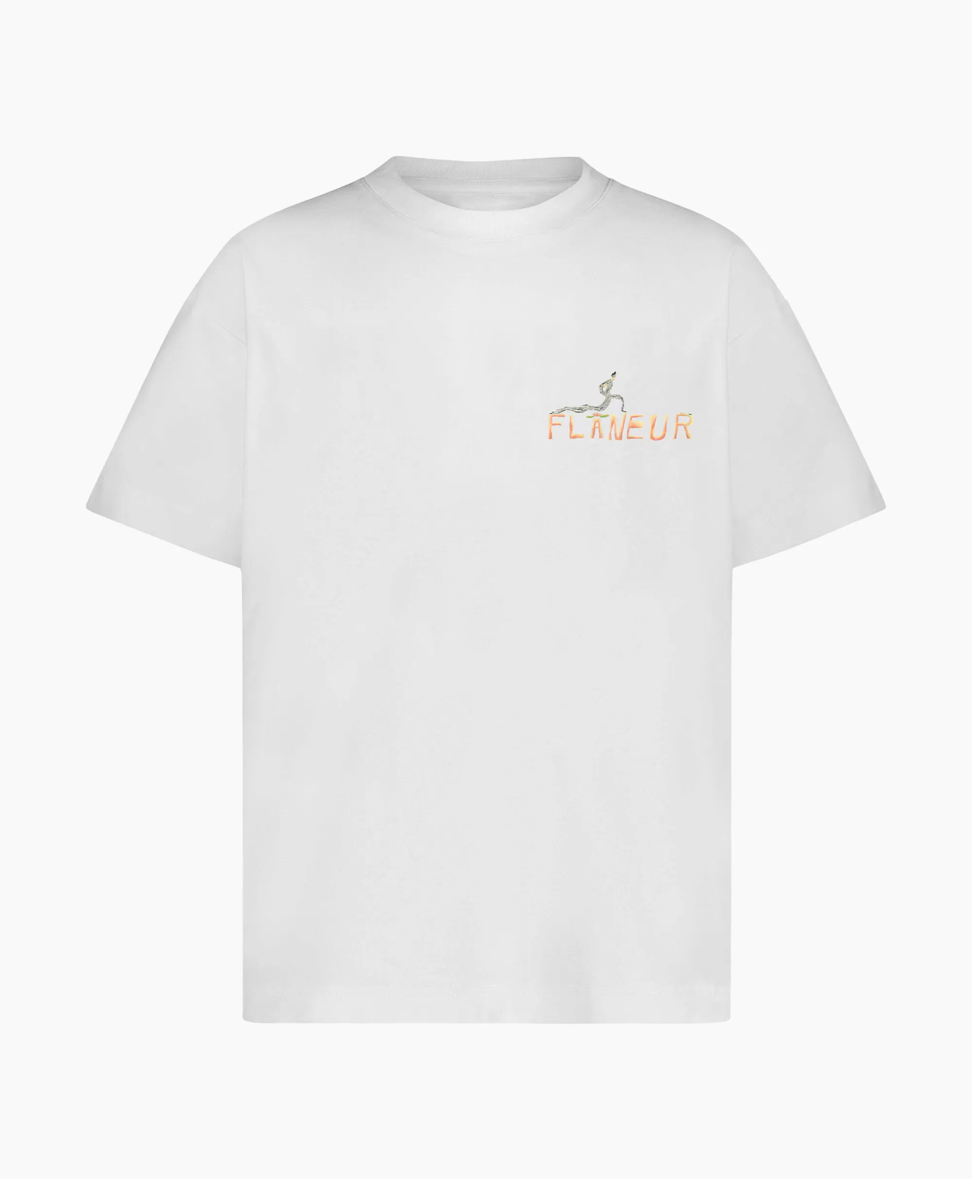 Flâneur Flaneur T-Shirt Korte Mouw Passage Of Time Wit*Heren T-Shirts