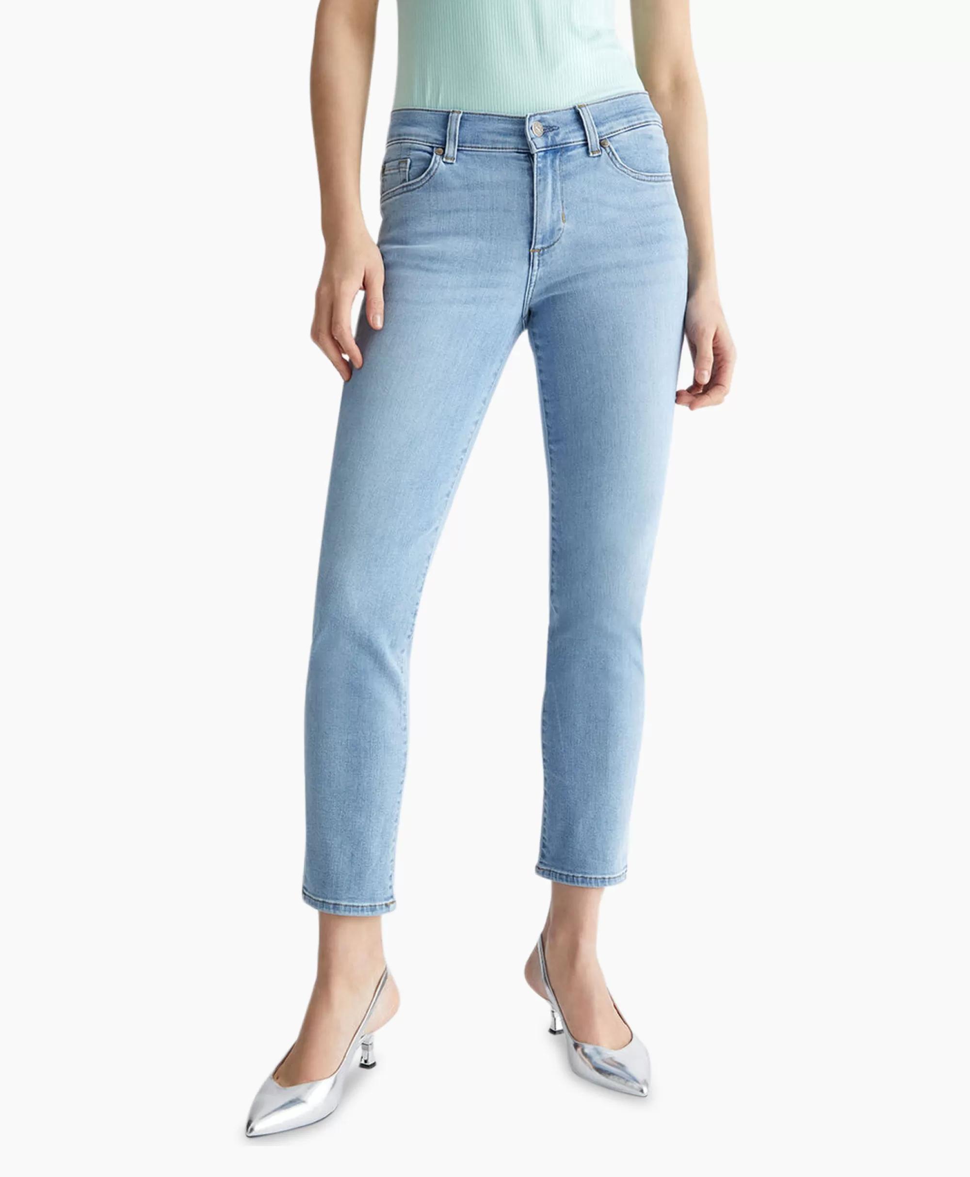 Liu Jo Jeans Pant.Authentic Slim Ankle R.W. Blauw*Dames Broeken