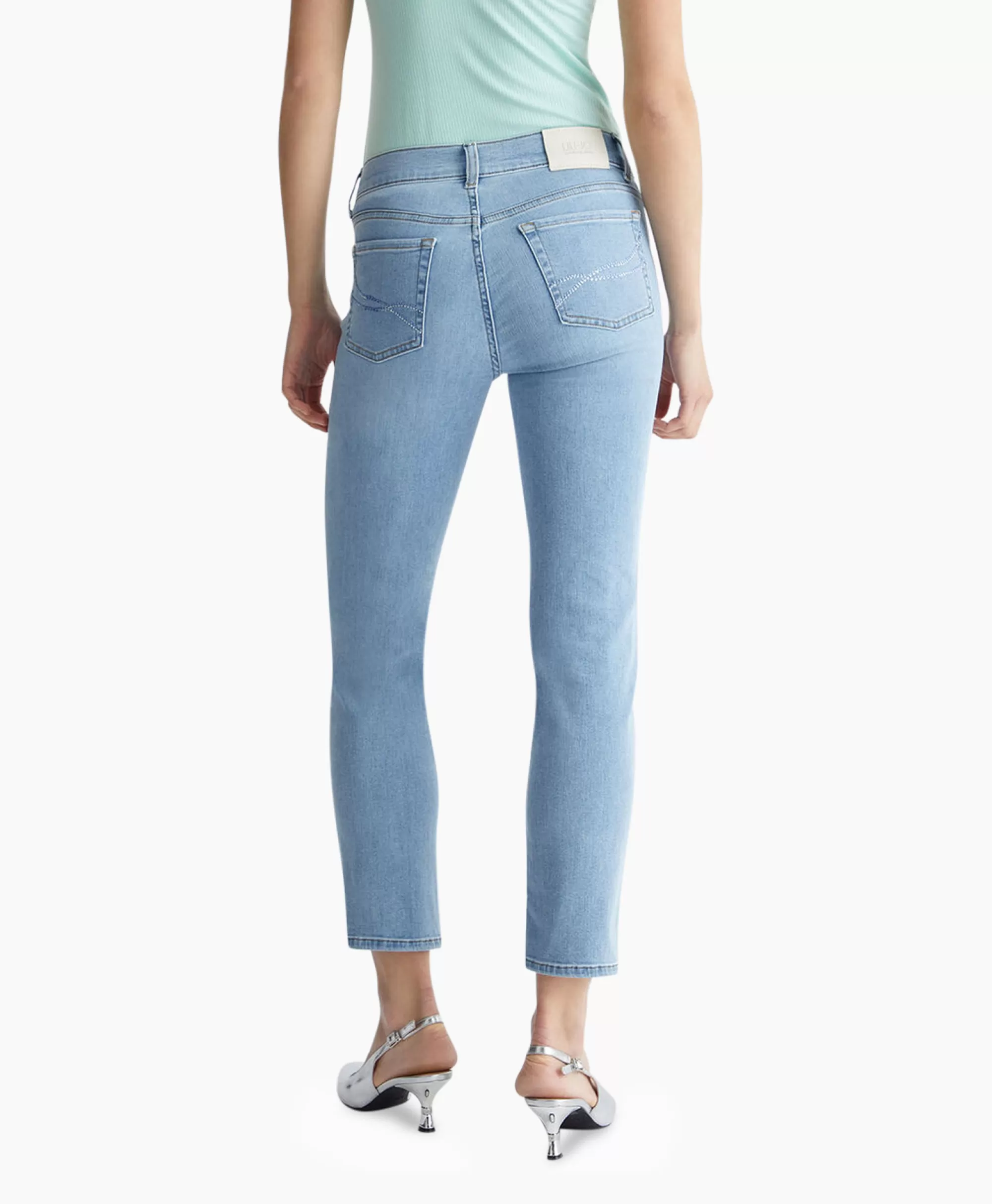 Liu Jo Jeans Pant.Authentic Slim Ankle R.W. Blauw*Dames Broeken