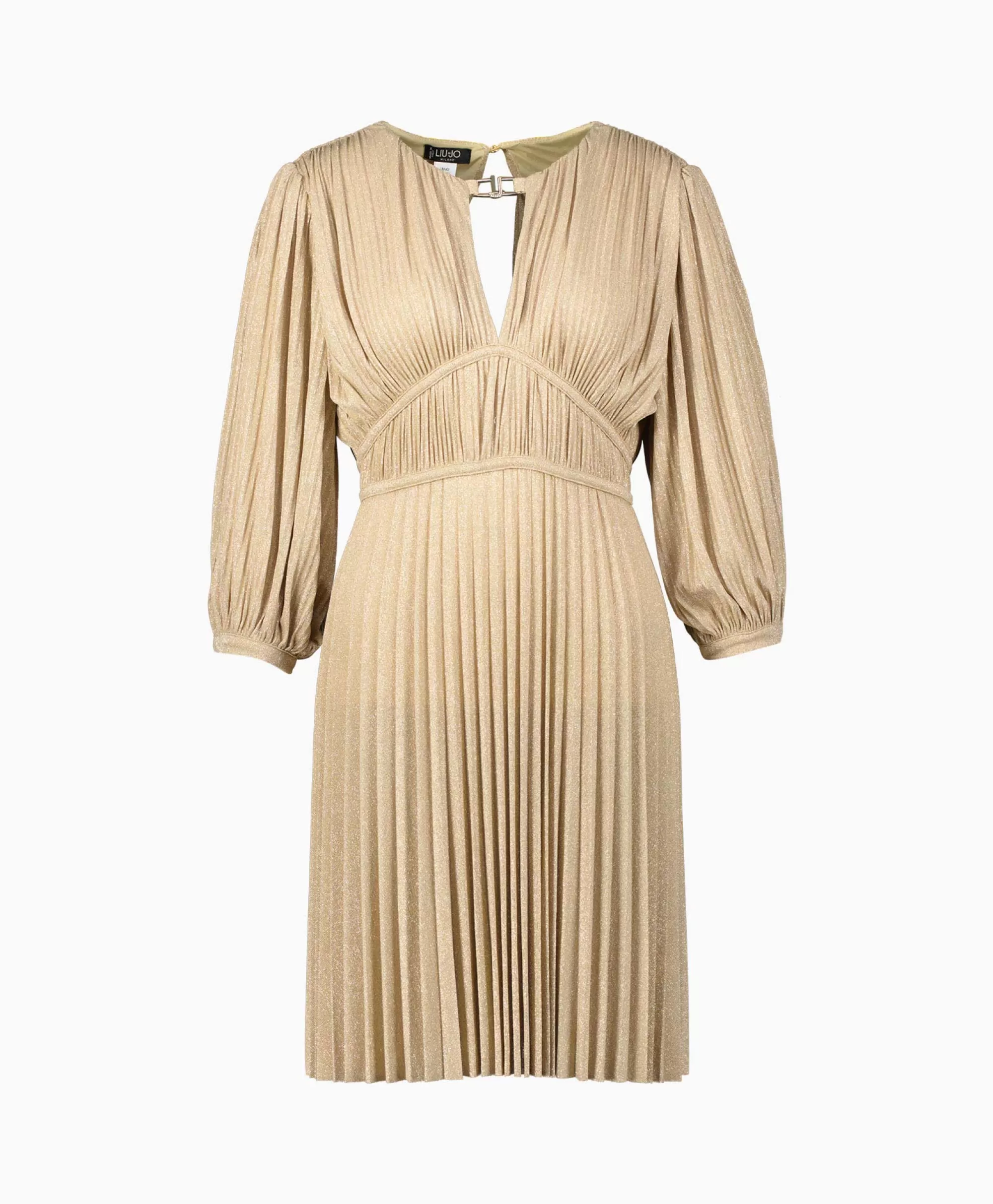 Liu Jo Midi Jurk Abito C/Intarsio Goud*Dames Jurken