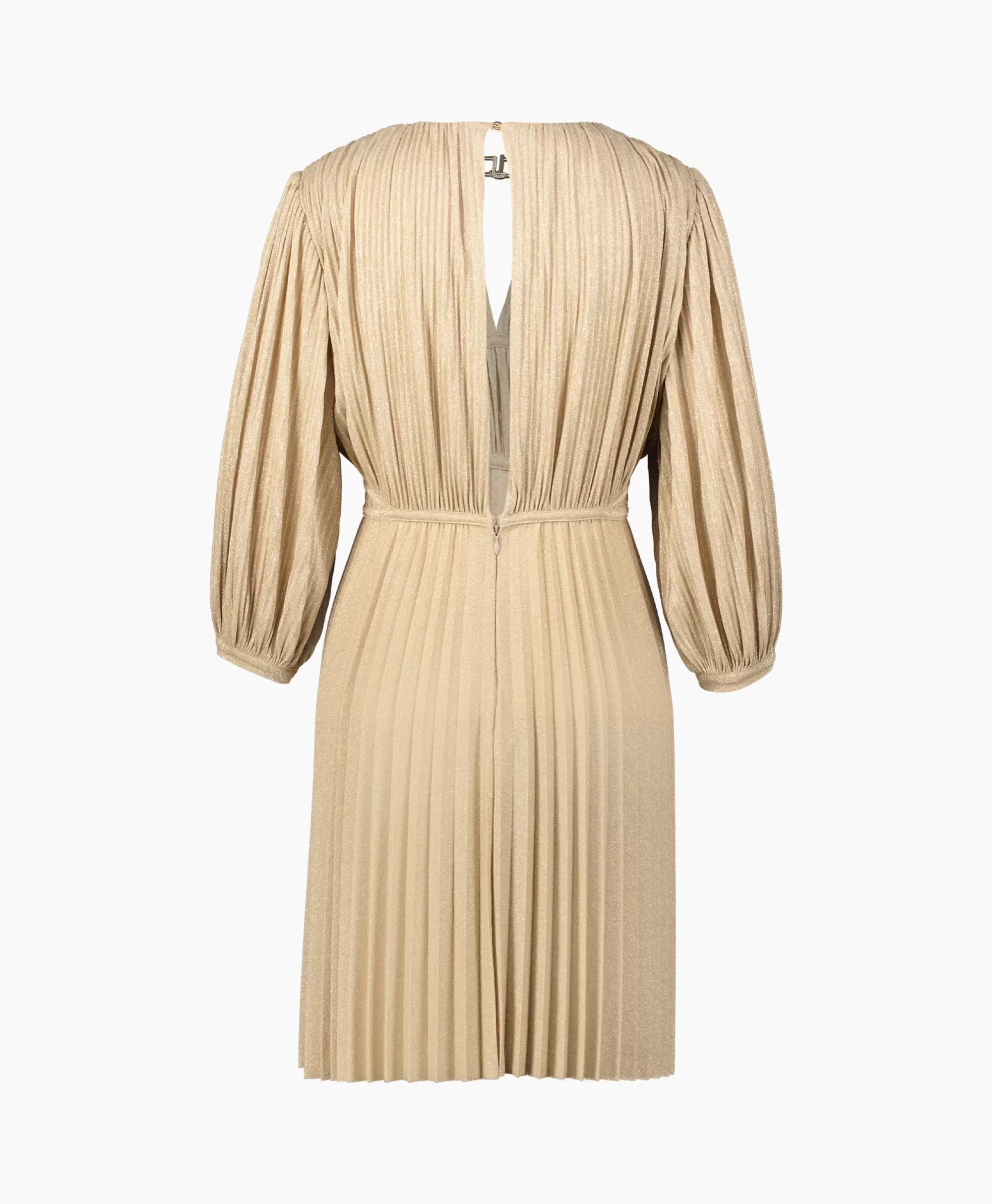 Liu Jo Midi Jurk Abito C/Intarsio Goud*Dames Jurken