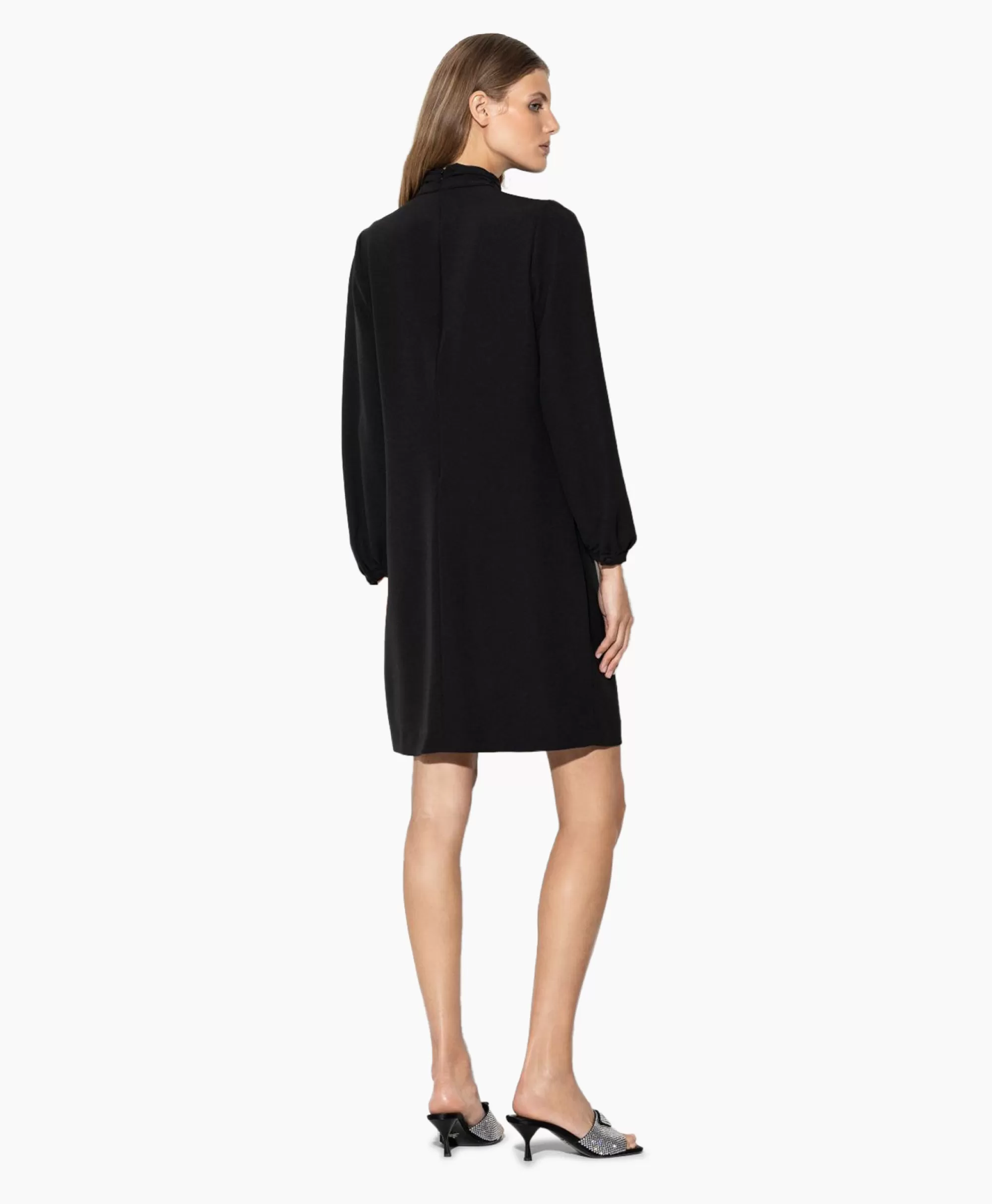 Luisa Cerano Mini Jurk 798480/3417-20 Zwart Dessin*Dames Jurken
