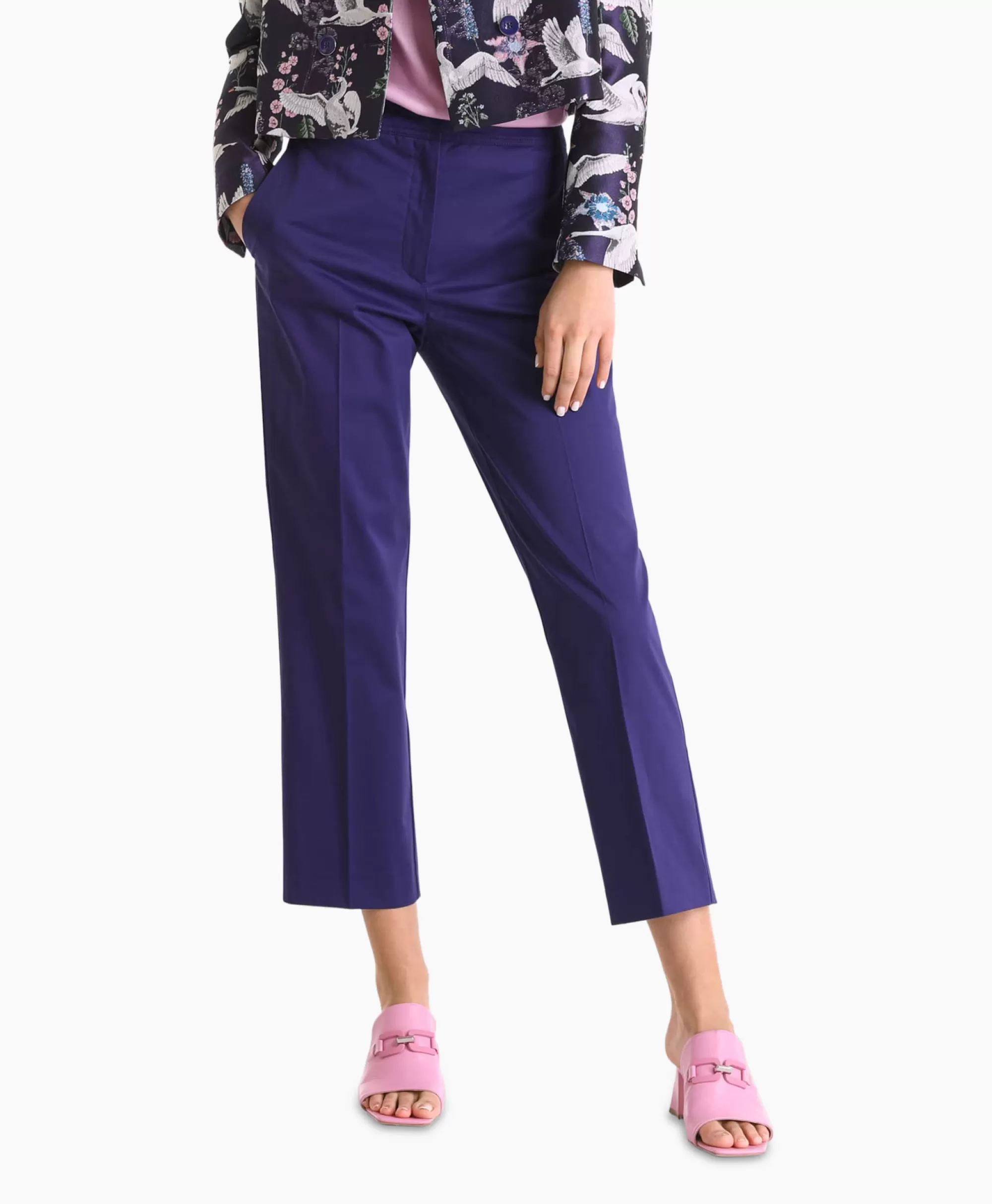 Marccain Collectie Broek Wc 81.43 W83 Paars*Dames Broeken