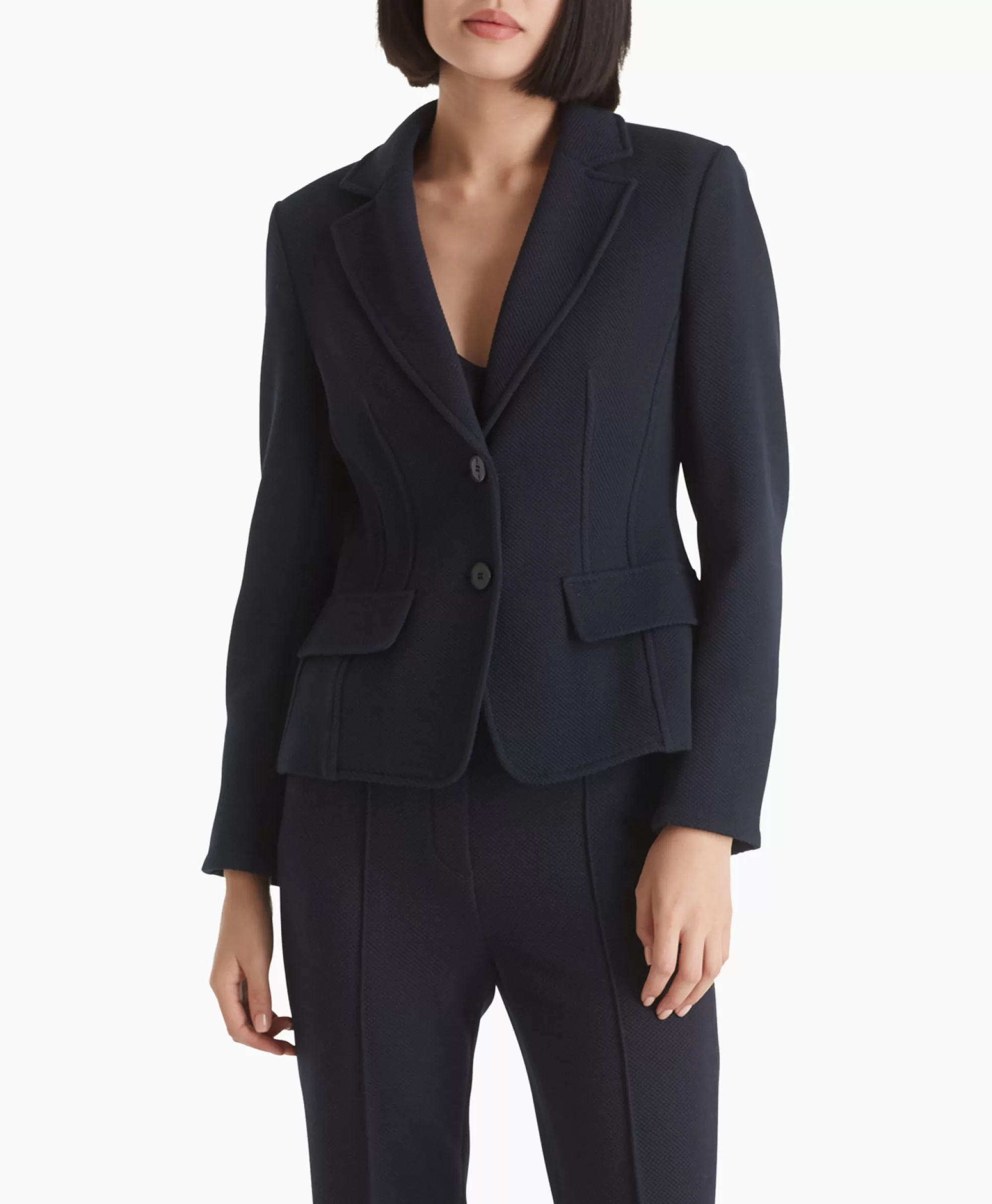 Marccain Collectie Jasje Wc 34.11 J09 Midden Blauw*Dames Blazers