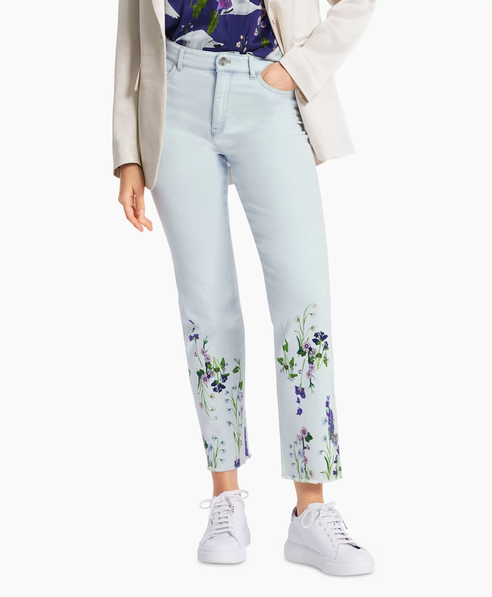 Marccain Collectie Jeans Wc 82.11 D04 Licht Blauw*Dames Broeken