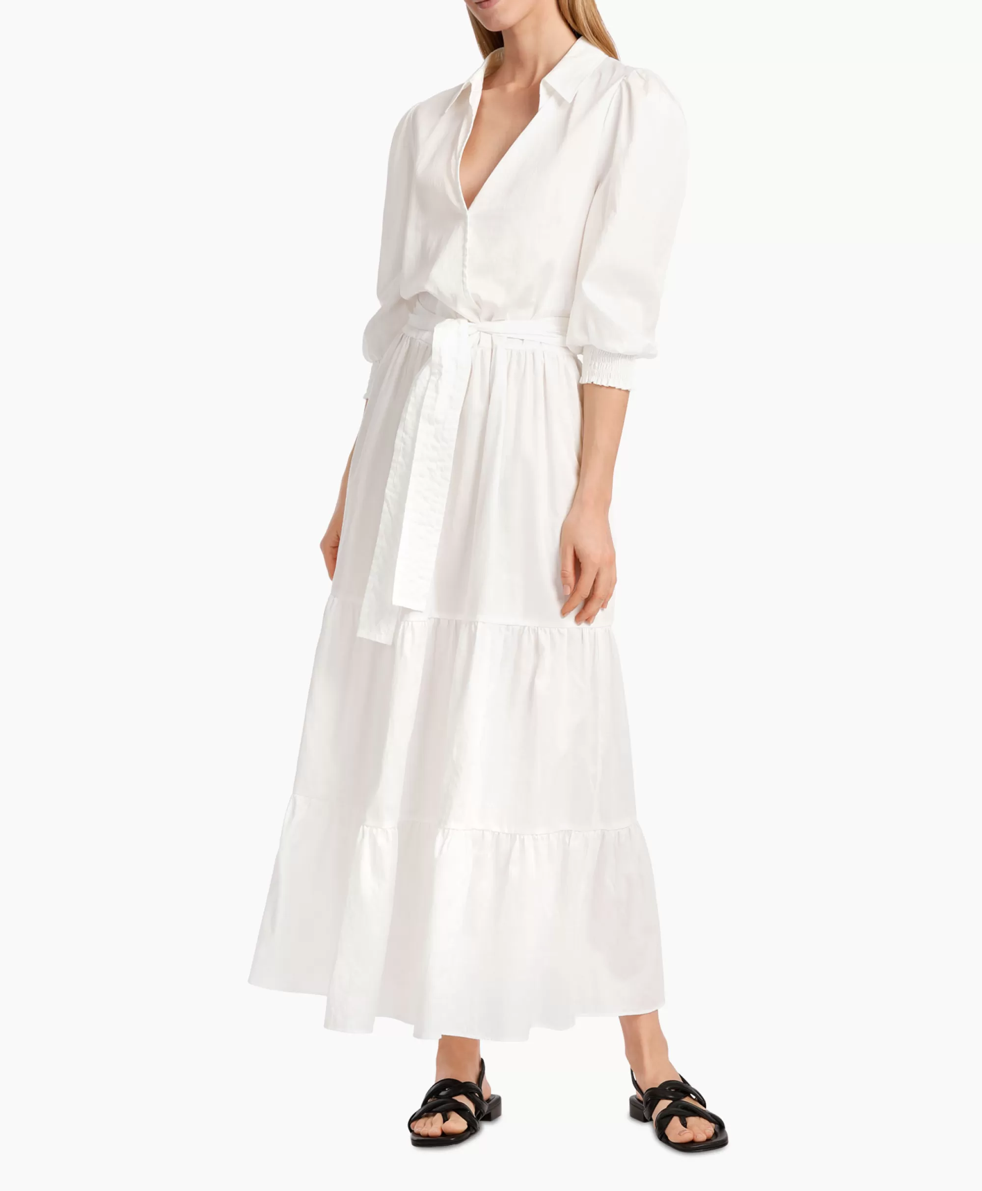 Marccain Collectie Jurk Wc 21.56 W35 Off White*Dames Bruiloftskleding