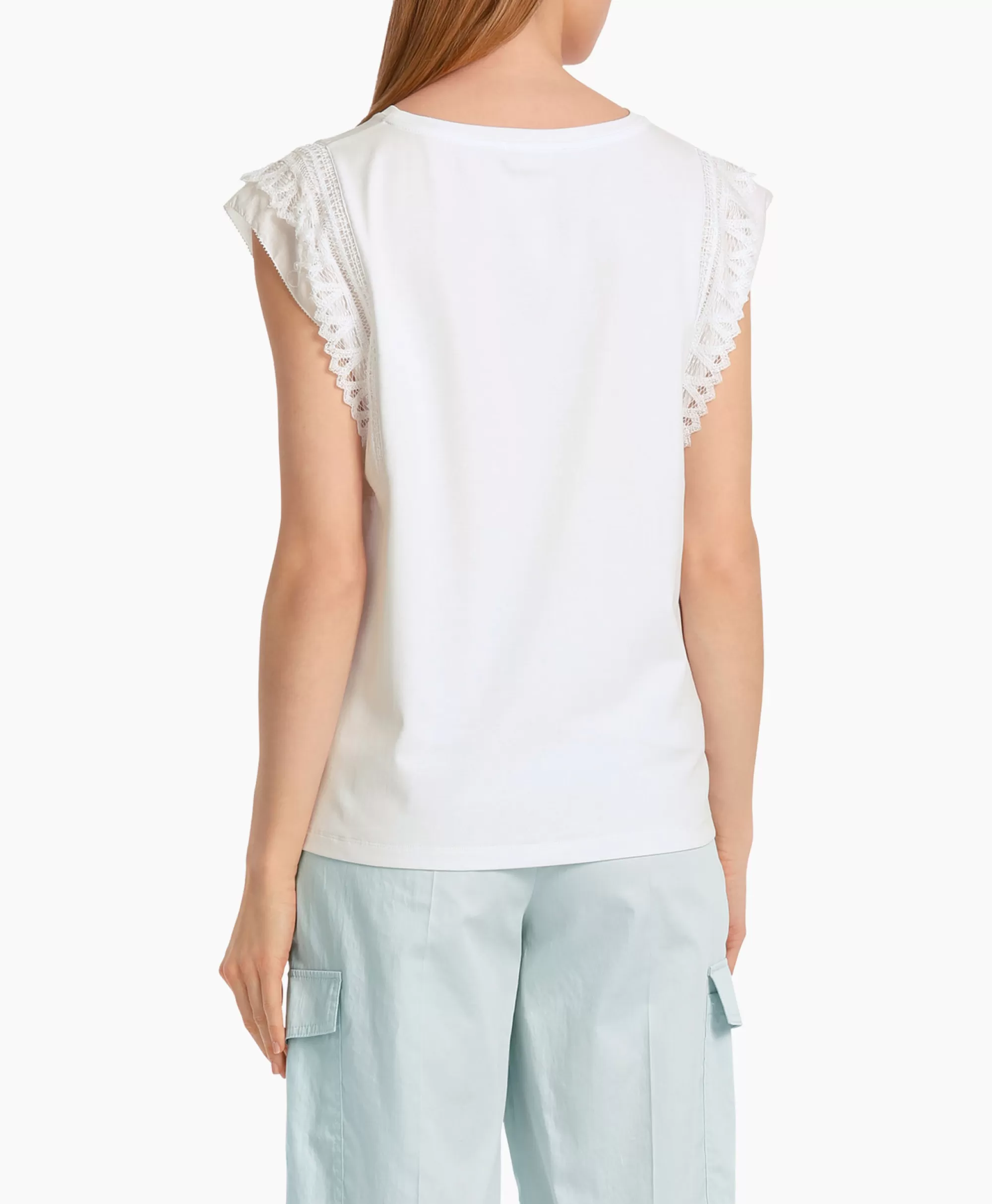 Marccain Collectie T-Shirt Wc 48.44 J14 Wit*Dames T-Shirts & Tops