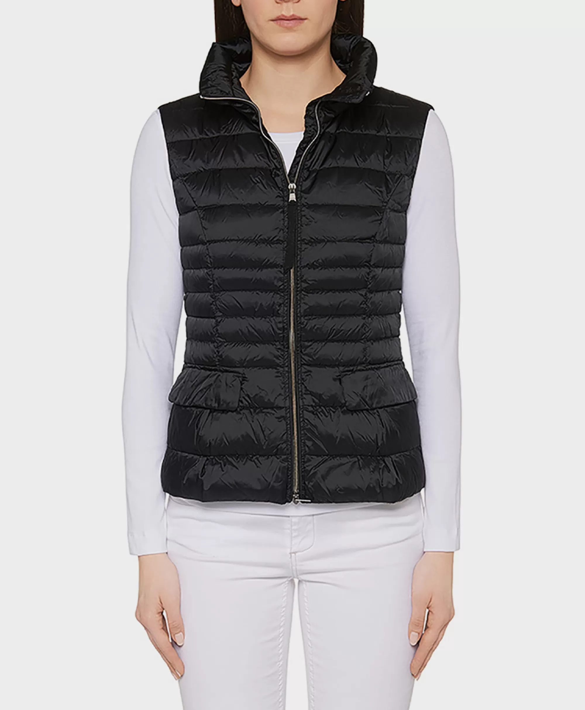 Marccain Essentials Vest +E 37.15 W11 Donker Blauw*Dames Jassen