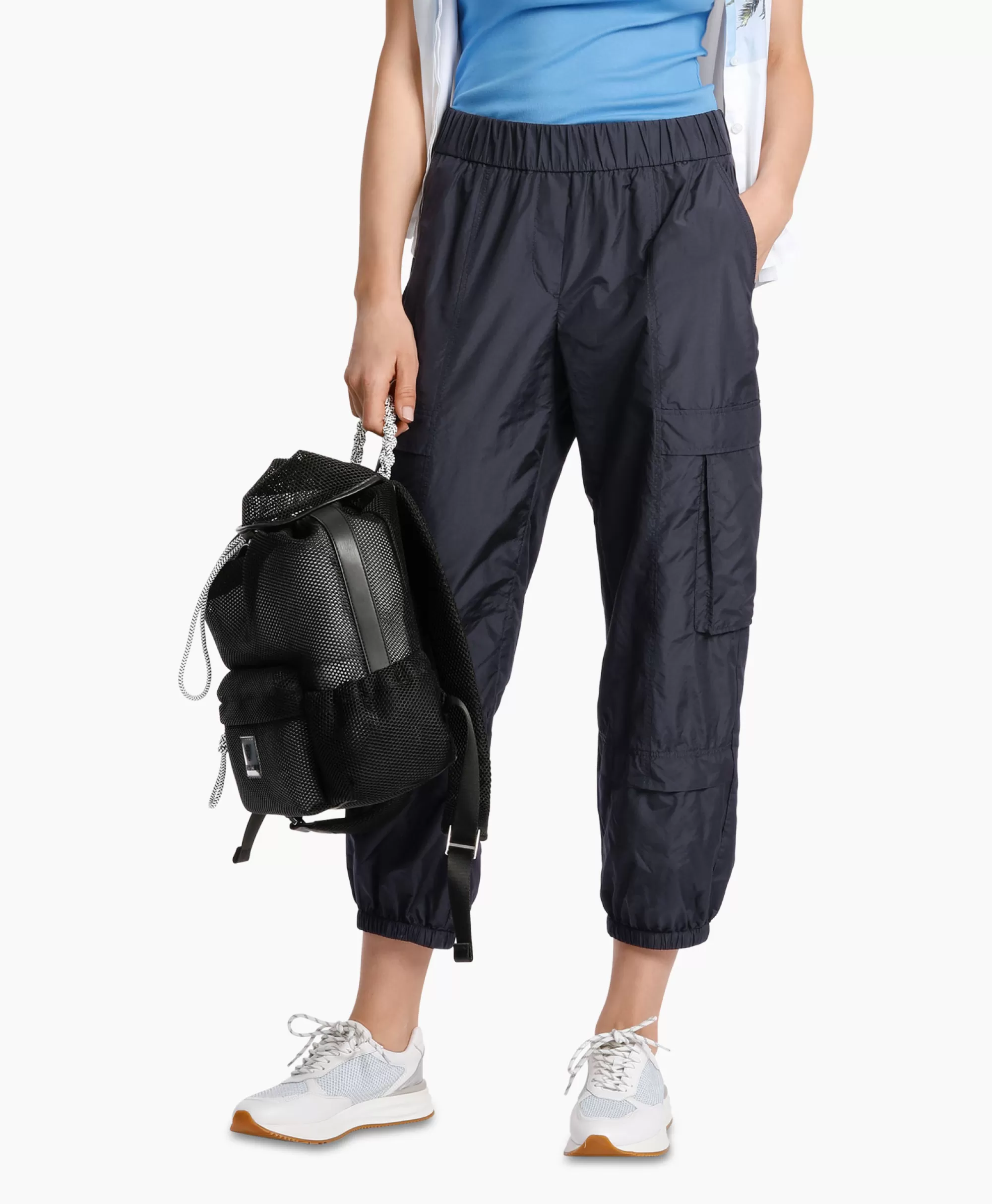 Marccain Sport Broek Ws 81.48 W47 Midden Blauw*Dames Broeken