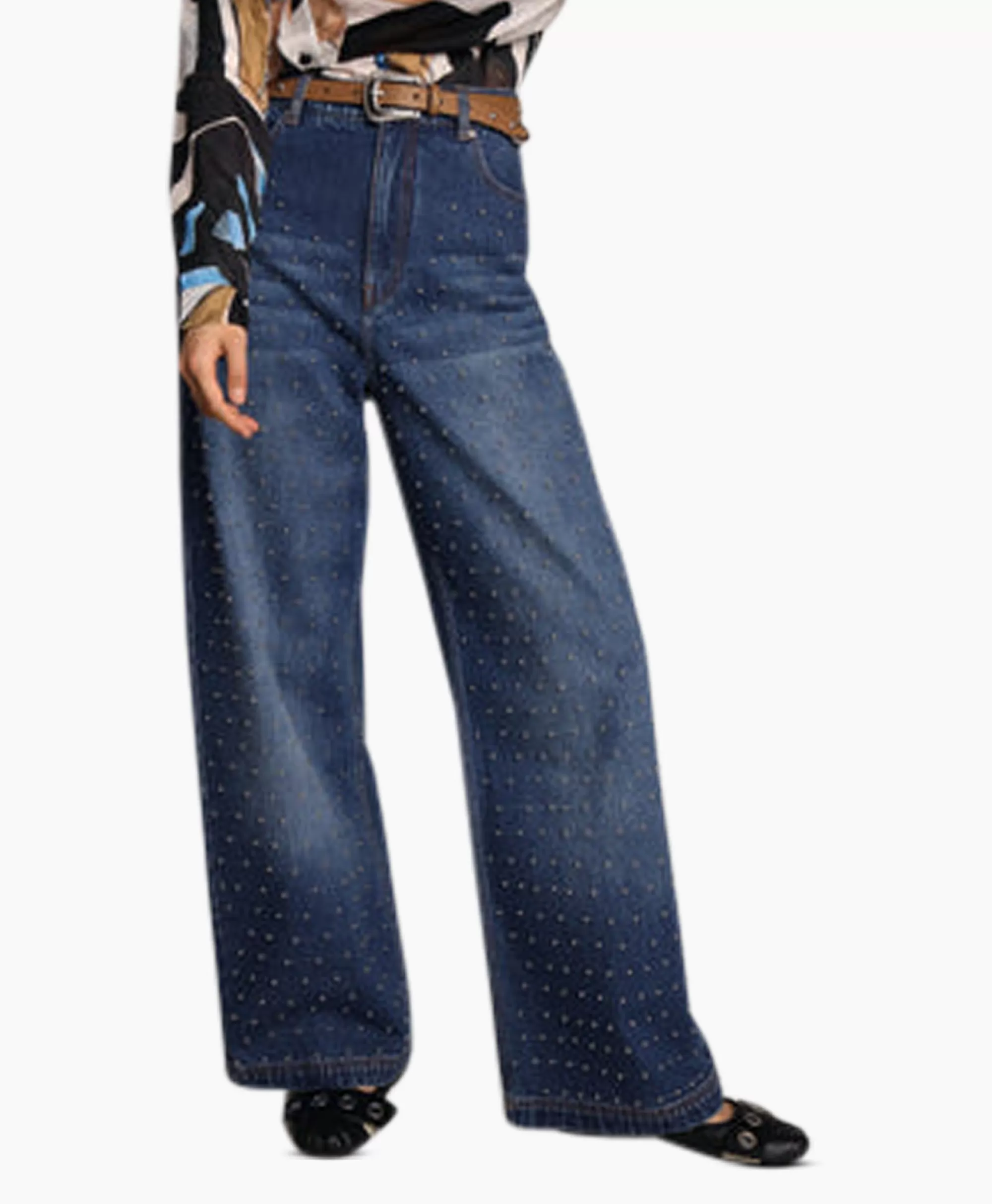 Munthe Jeans Lacubu Blauw*Dames Broeken