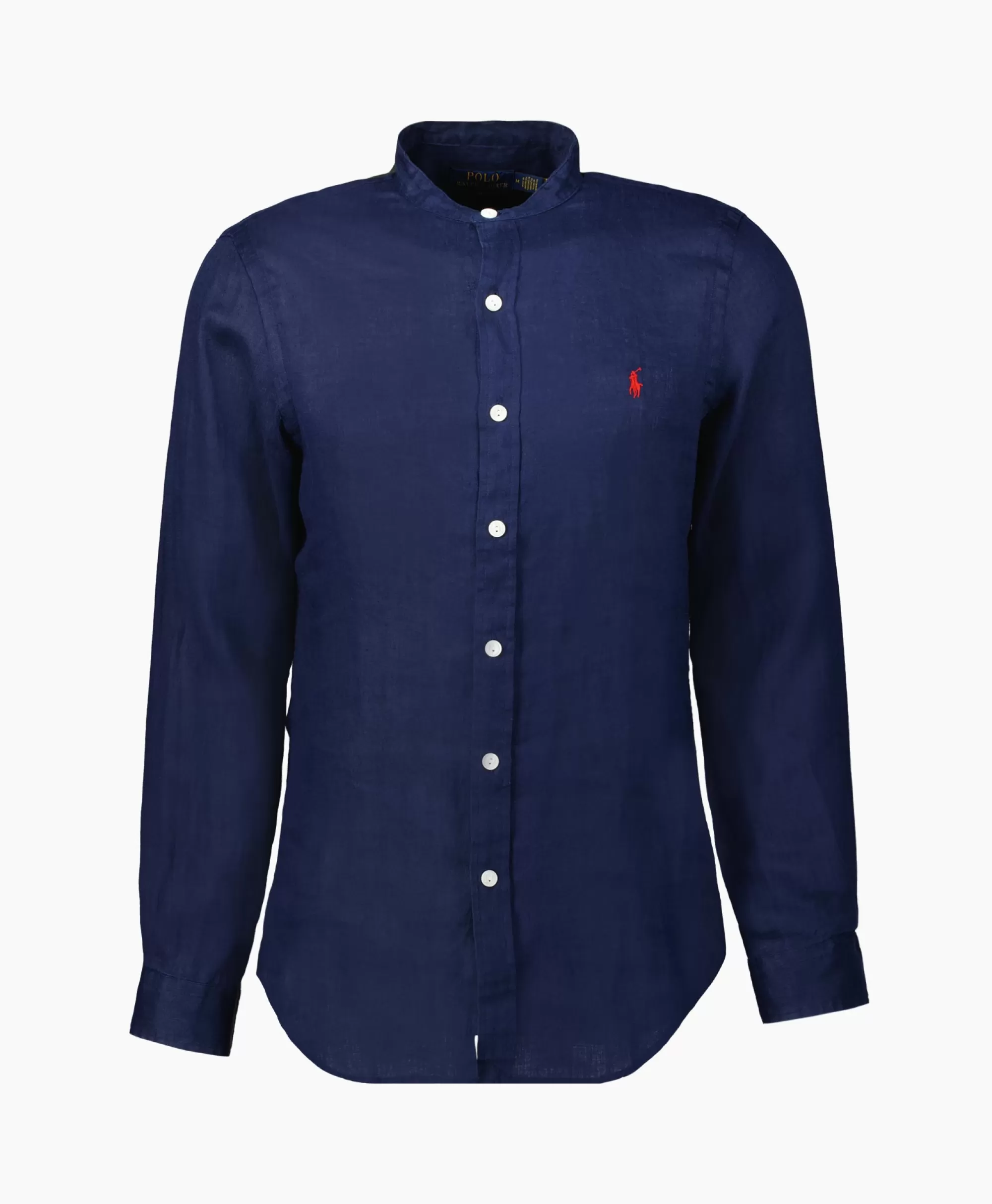 Ralph Lauren Overhemd Pd Linen Donker Blauw*Heren Overhemden