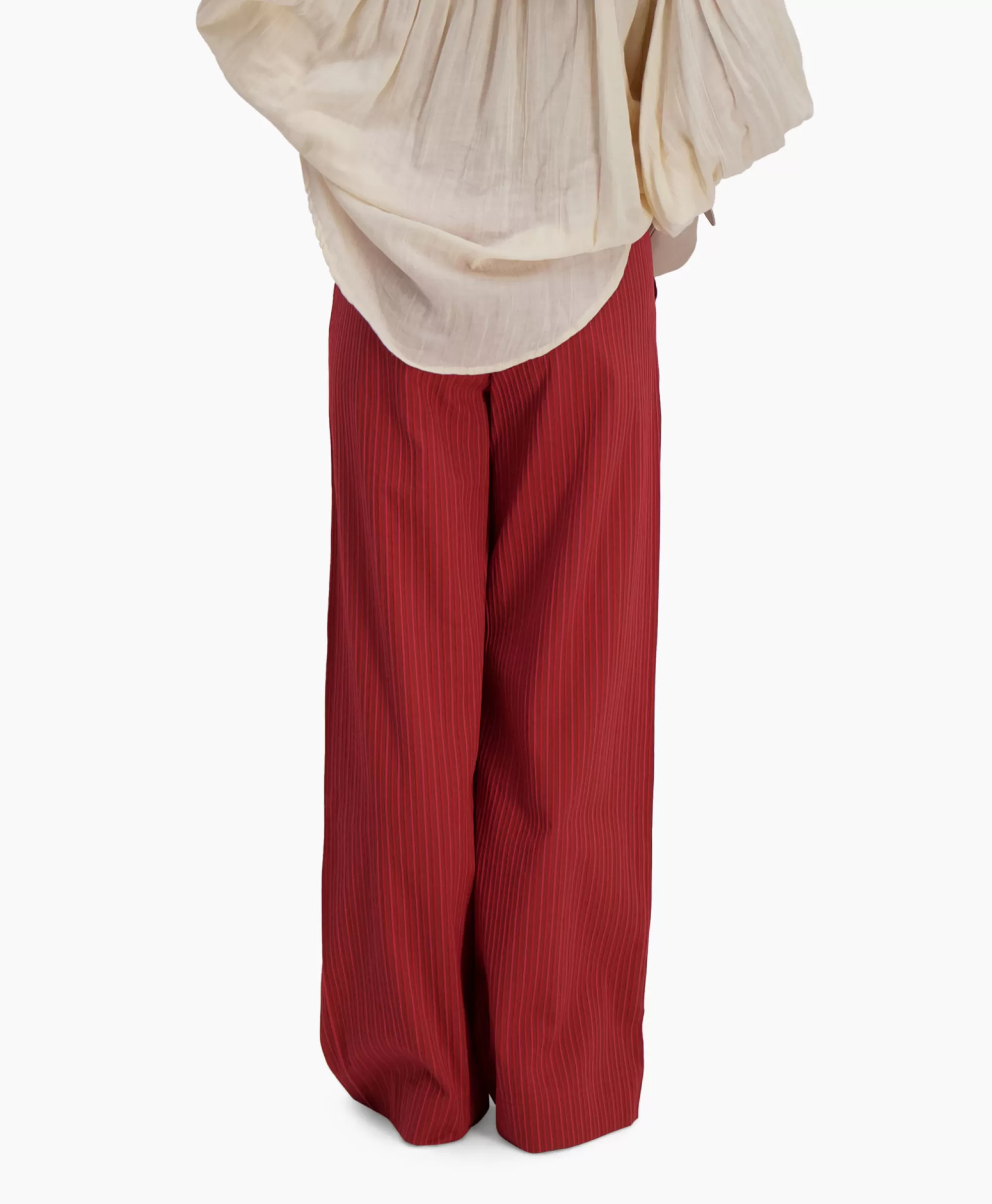 Sea Me Happy Pantalon Riley Woven Donker Rood*Dames Broeken