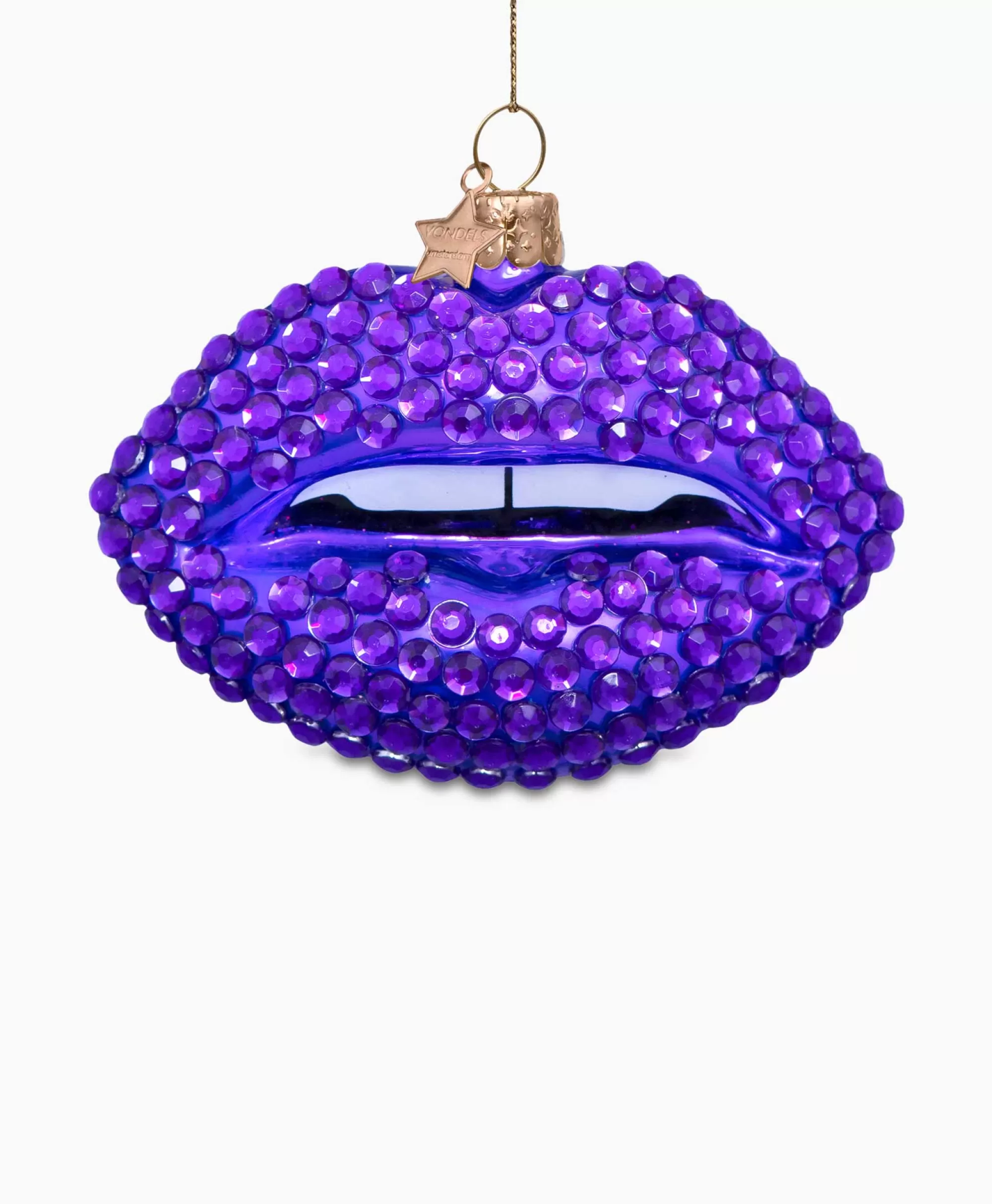 Vondels Kerstbal Lippen Paars*Lifestyle Lifestyle