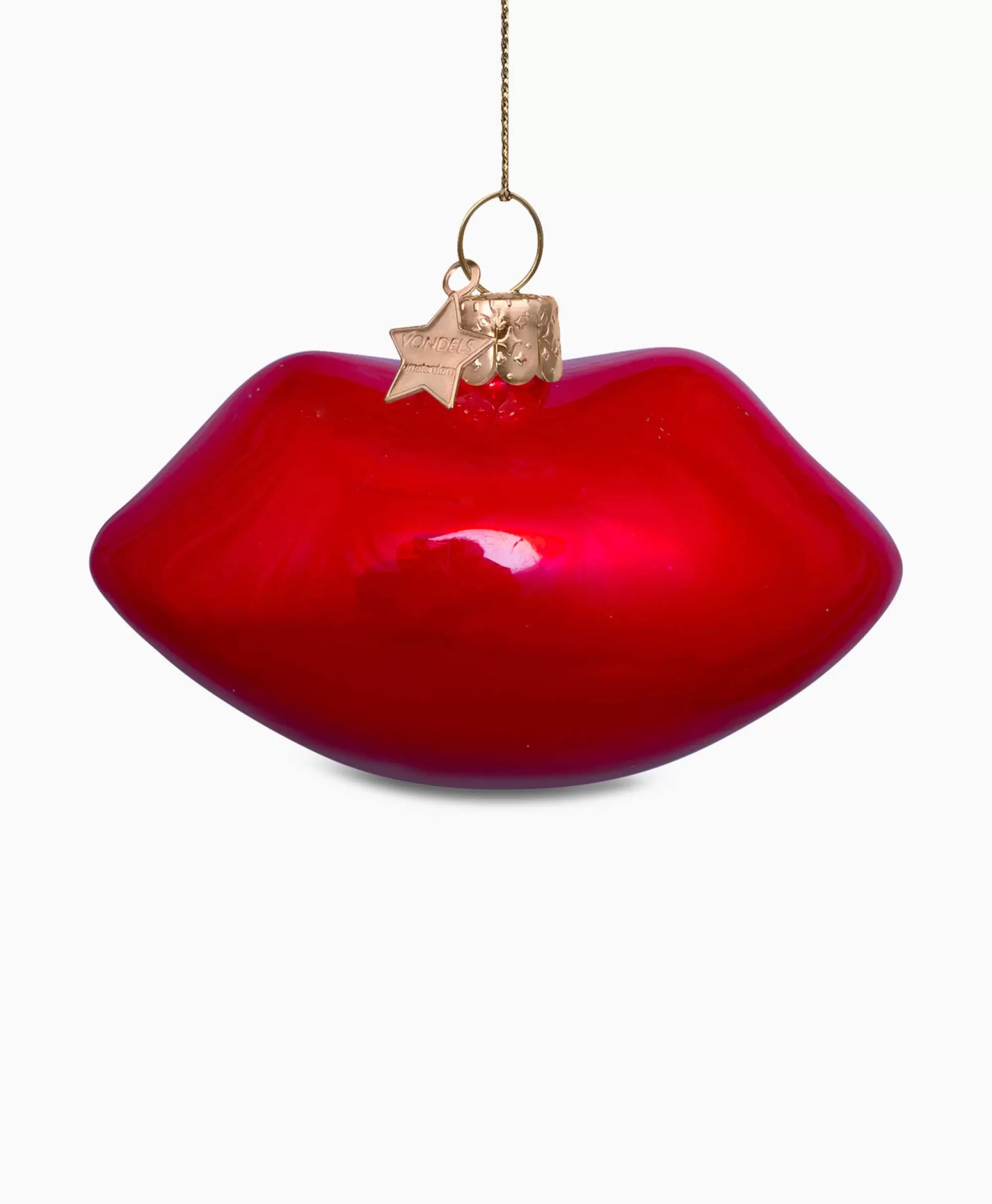 Vondels Kerstbal Lippen Rood*Lifestyle Lifestyle