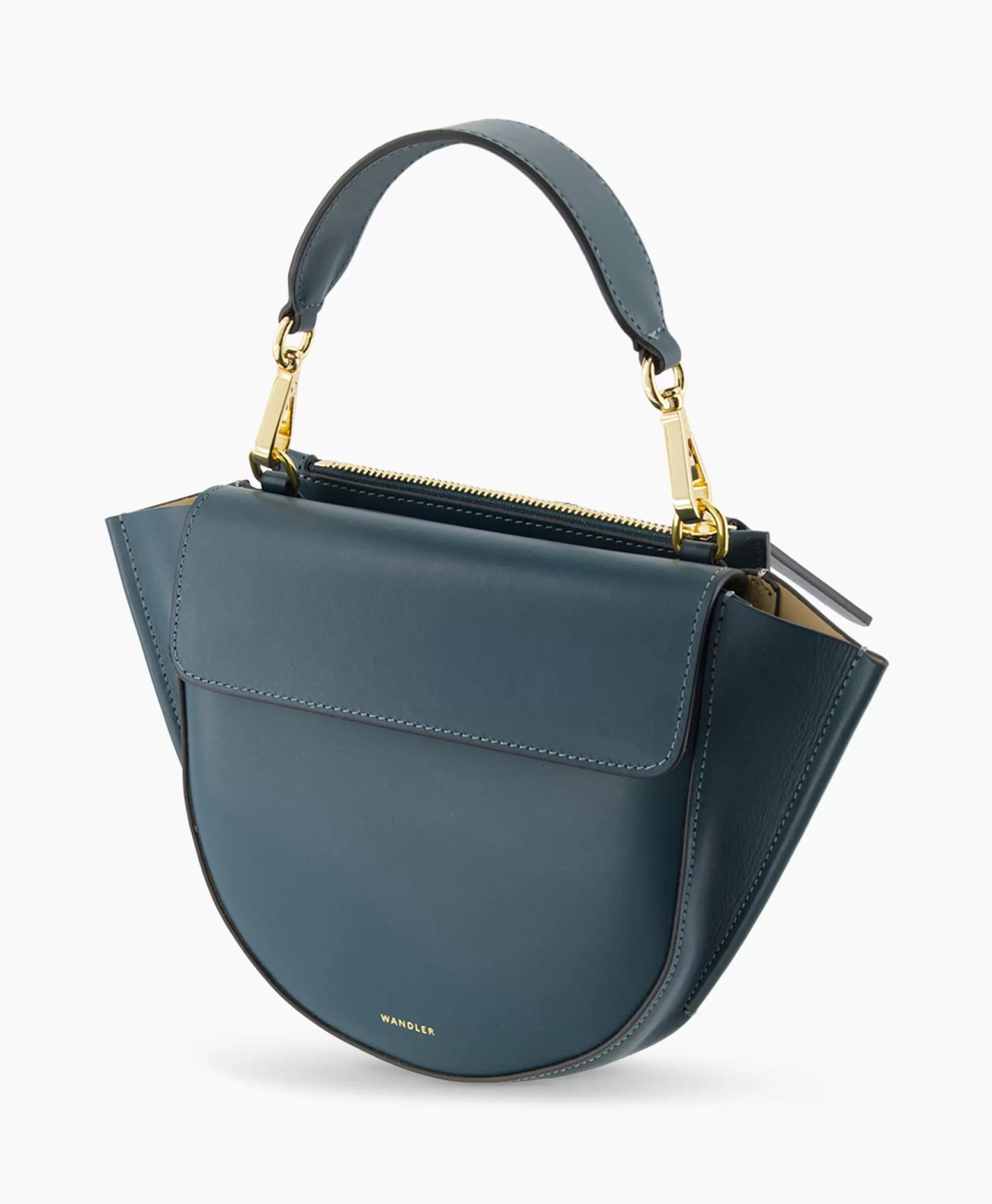 Wandler Crossbody Tas Hortensia Mini Petrol*Dames Tassen