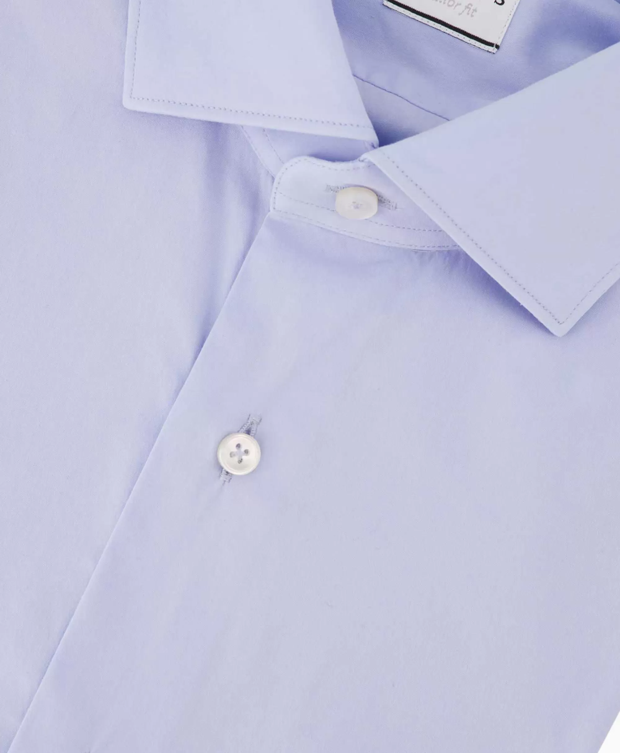 Xacus Tailor Fit Shirt Licht Blauw*Heren Overhemden